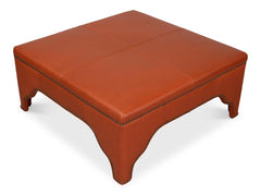 Streetman Hermes Brown Cocktail Ottoman - Ornate Home
