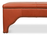Streetman Hermes Brown Cocktail Ottoman - Ornate Home