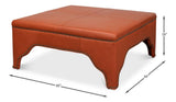 Streetman Hermes Brown Cocktail Ottoman - Ornate Home