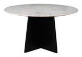 Strela White & Black Dining Table