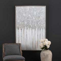 Strength In Numbers Brown/Gray/Silver Abstract Art - Ornate Home