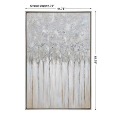 Strength In Numbers Brown/Gray/Silver Abstract Art - Ornate Home