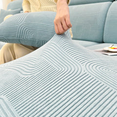 Stretch Couch Cushion Covers, Washable Chaise Lounge Sofa Slipcover, Elastic Furniture Protector for Pets, Kid - Ornate Home