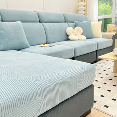 Stretch Couch Cushion Covers, Washable Chaise Lounge Sofa Slipcover, Elastic Furniture Protector for Pets, Kid - Ornate Home