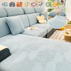 Stretch Couch Cushion Covers, Washable Chaise Lounge Sofa Slipcover, Elastic Furniture Protector for Pets, Kid - Ornate Home