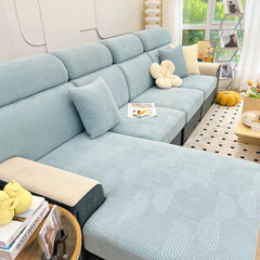 Stretch Couch Cushion Covers, Washable Chaise Lounge Sofa Slipcover, Elastic Furniture Protector for Pets, Kid - Ornate Home