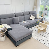 Stretch Couch Cushion Covers, Washable Chaise Lounge Sofa Slipcover, Elastic Furniture Protector for Pets, Kid - Ornate Home