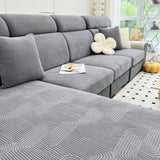 Stretch Couch Cushion Covers, Washable Chaise Lounge Sofa Slipcover, Elastic Furniture Protector for Pets, Kid - Ornate Home