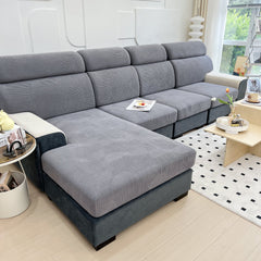 Stretch Couch Cushion Covers, Washable Chaise Lounge Sofa Slipcover, Elastic Furniture Protector for Pets, Kid - Ornate Home
