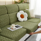 Stretch Couch Seat Cushion Covers, Sofa Slipcover Sofa Cover Soft Flexibility with Elastic Bottom - Ornate Home