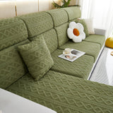 Stretch Couch Seat Cushion Covers, Sofa Slipcover Sofa Cover Soft Flexibility with Elastic Bottom - Ornate Home