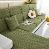 Stretch Couch Seat Cushion Covers, Sofa Slipcover Sofa Cover Soft Flexibility with Elastic Bottom - Ornate Home