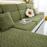 Stretch Couch Seat Cushion Covers, Sofa Slipcover Sofa Cover Soft Flexibility with Elastic Bottom - Ornate Home