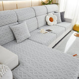 Stretch Couch Seat Cushion Covers, Sofa Slipcover Sofa Cover Soft Flexibility with Elastic Bottom - Ornate Home