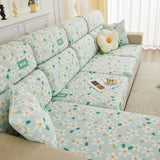 Stretch Individual Cushion Slipcovers, Furniture Protector with Elastic Bottom, Couch Cover Replacement - Ornate Home
