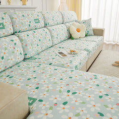 Stretch Individual Cushion Slipcovers, Furniture Protector with Elastic Bottom, Couch Cover Replacement - Ornate Home