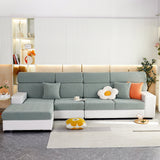 Stretch Jacquard Fleece Settee Cushion Covers, Stylish Non Slip Couch Cushion Covers for Sectional Sofas - Ornate Home