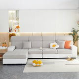 Stretch Jacquard Fleece Settee Cushion Covers, Stylish Non Slip Couch Cushion Covers for Sectional Sofas - Ornate Home