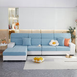Stretch Jacquard Fleece Settee Cushion Covers, Stylish Non Slip Couch Cushion Covers for Sectional Sofas - Ornate Home