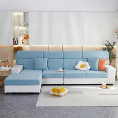 Stretch Jacquard Fleece Settee Cushion Covers, Stylish Non Slip Couch Cushion Covers for Sectional Sofas - Ornate Home