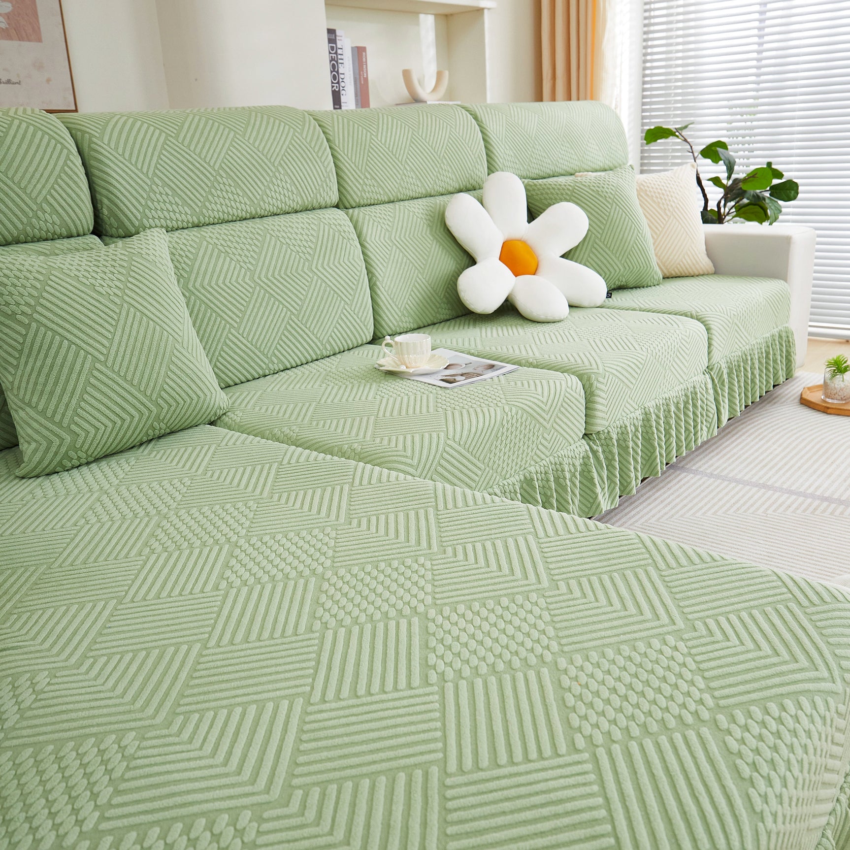 Stretch Sofa Covers for Couch Seats and Cushions, Suitable for 1/2/3/4/L Seater Sofas and Couches - Ornate Home