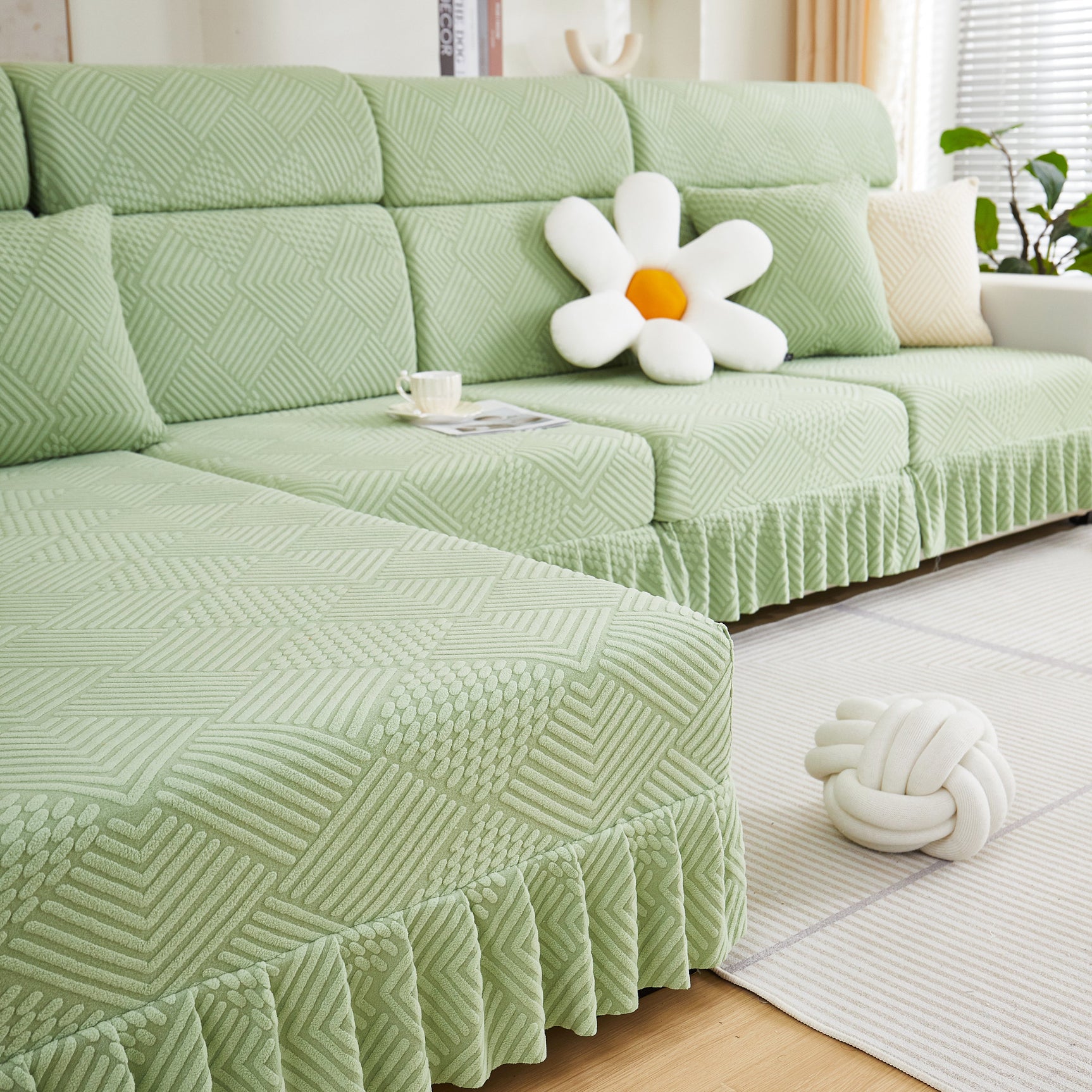 Stretch Sofa Covers for Couch Seats and Cushions, Suitable for 1/2/3/4/L Seater Sofas and Couches - Ornate Home