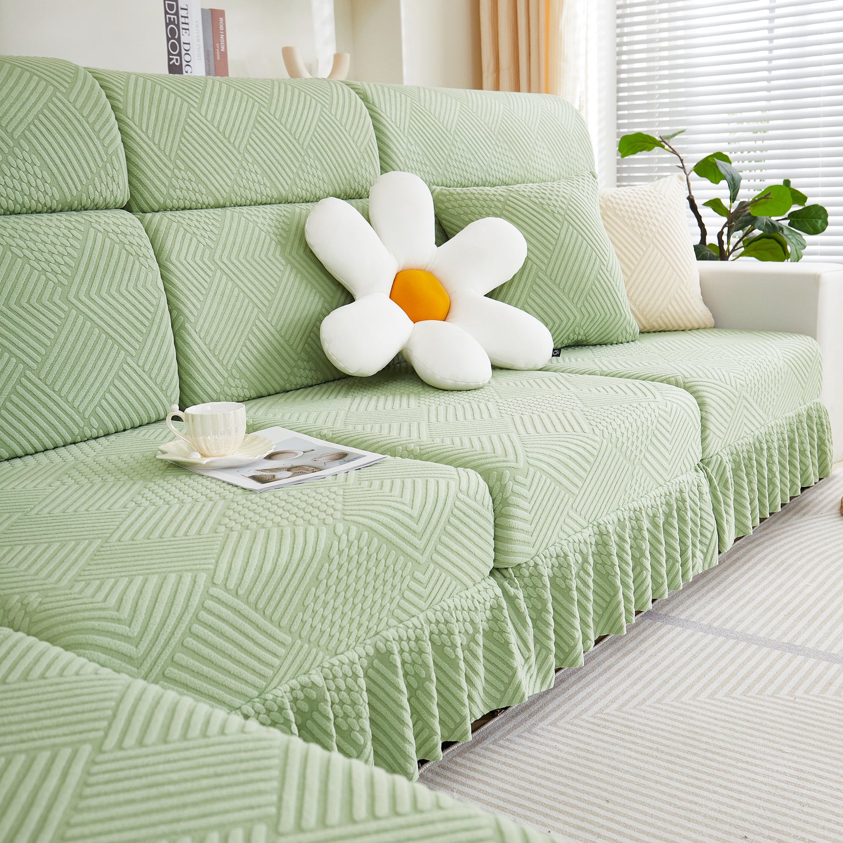 Stretch Sofa Covers for Couch Seats and Cushions, Suitable for 1/2/3/4/L Seater Sofas and Couches - Ornate Home