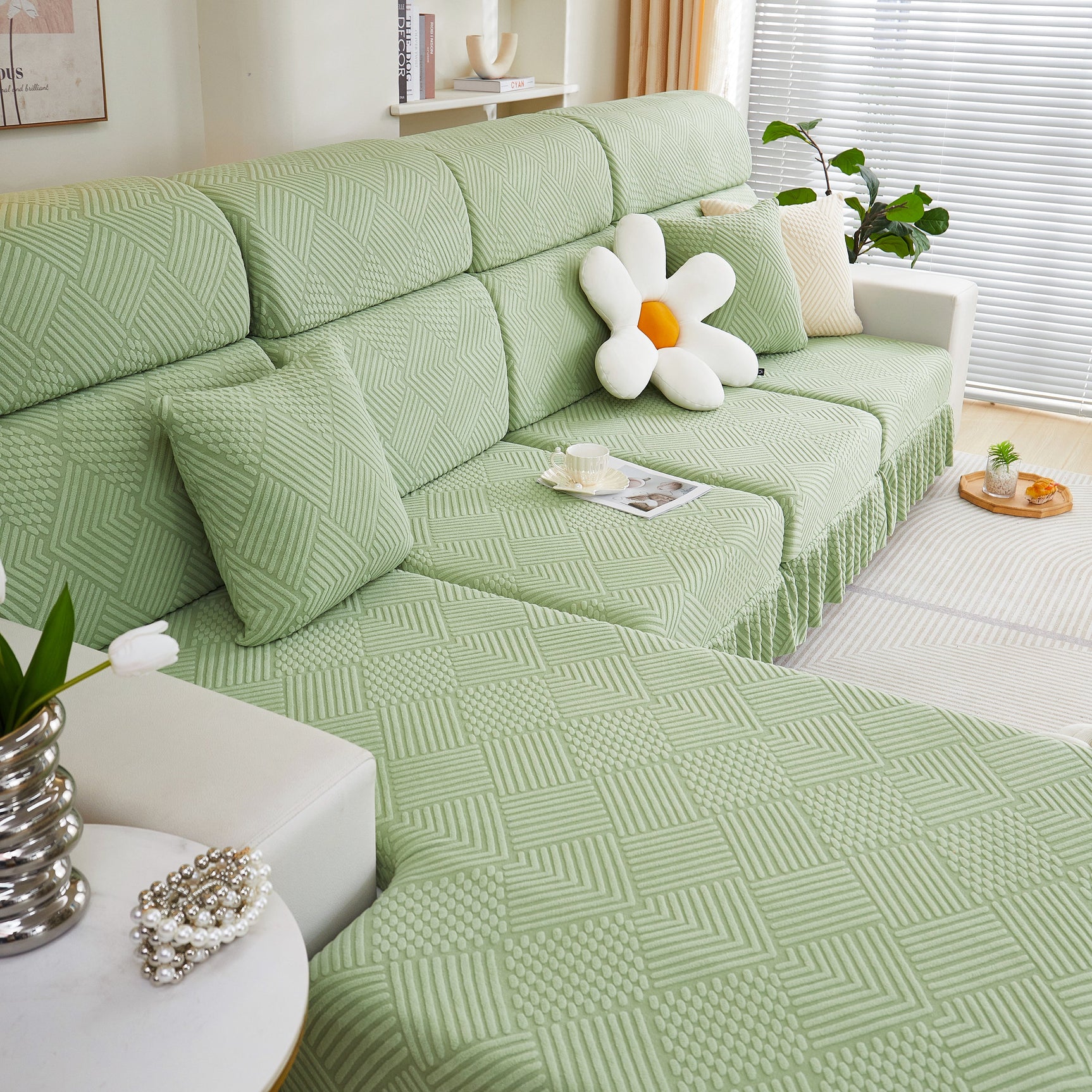 Stretch Sofa Covers for Couch Seats and Cushions, Suitable for 1/2/3/4/L Seater Sofas and Couches - Ornate Home