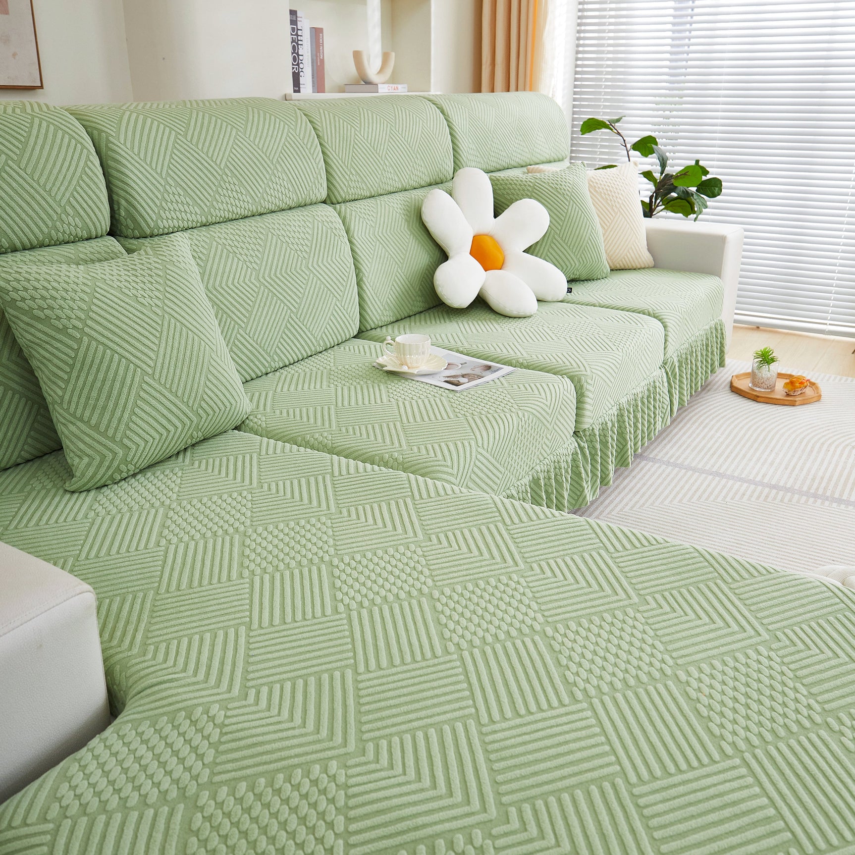 Stretch Sofa Covers for Couch Seats and Cushions, Suitable for 1/2/3/4/L Seater Sofas and Couches - Ornate Home