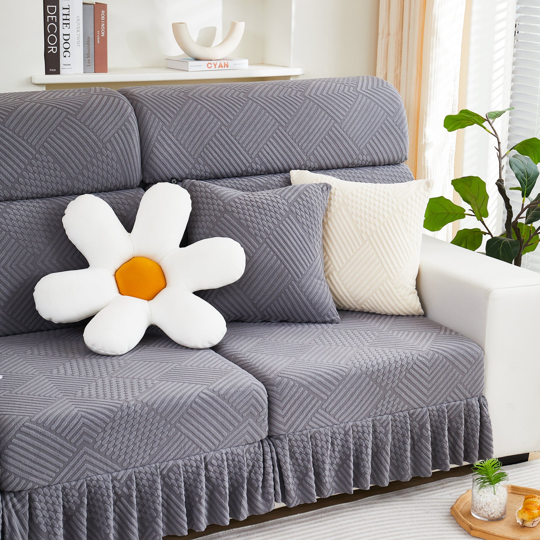 Stretch Sofa Covers for Couch Seats and Cushions, Suitable for 1/2/3/4/L Seater Sofas and Couches - Ornate Home