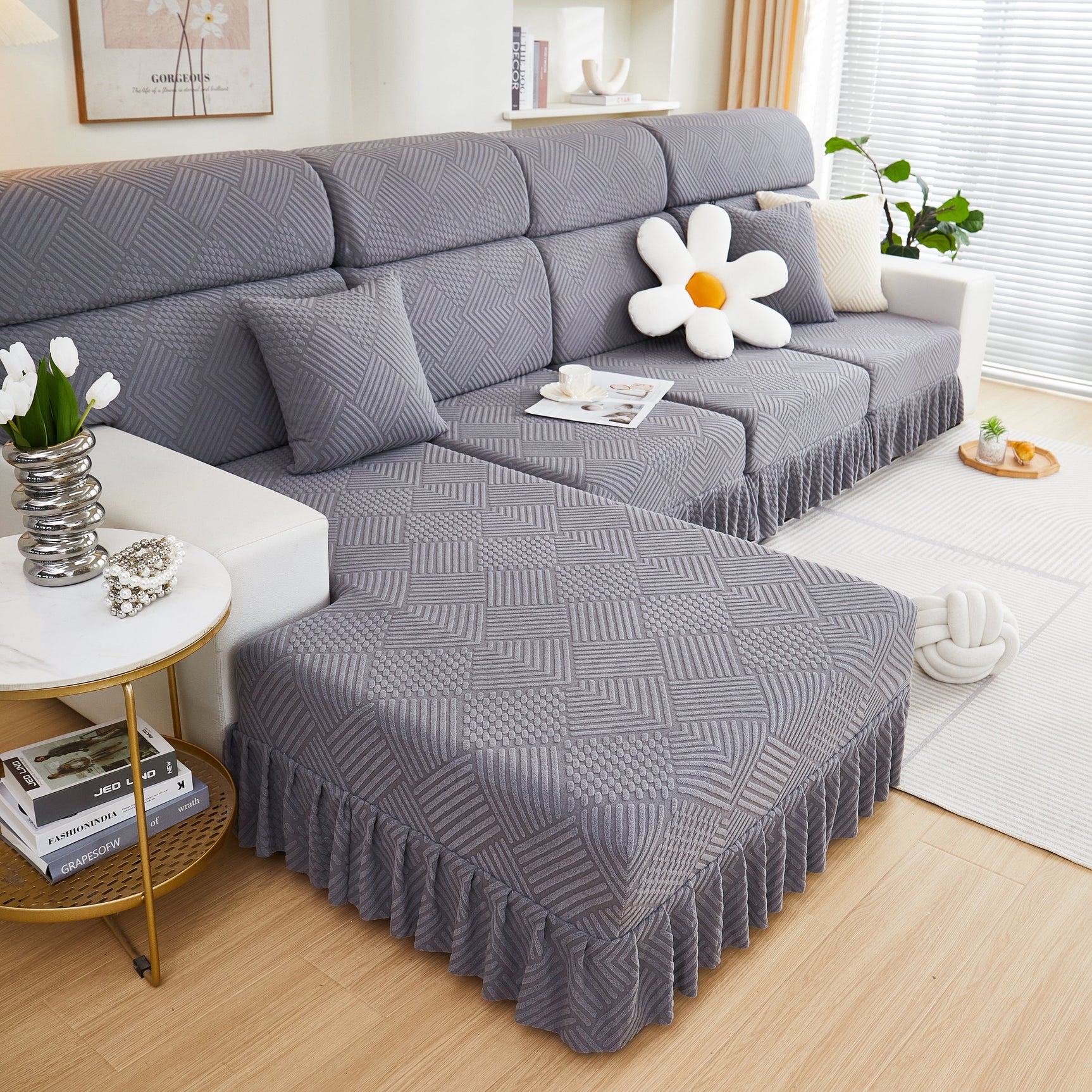 Stretch Sofa Covers for Couch Seats and Cushions, Suitable for 1/2/3/4/L Seater Sofas and Couches - Ornate Home
