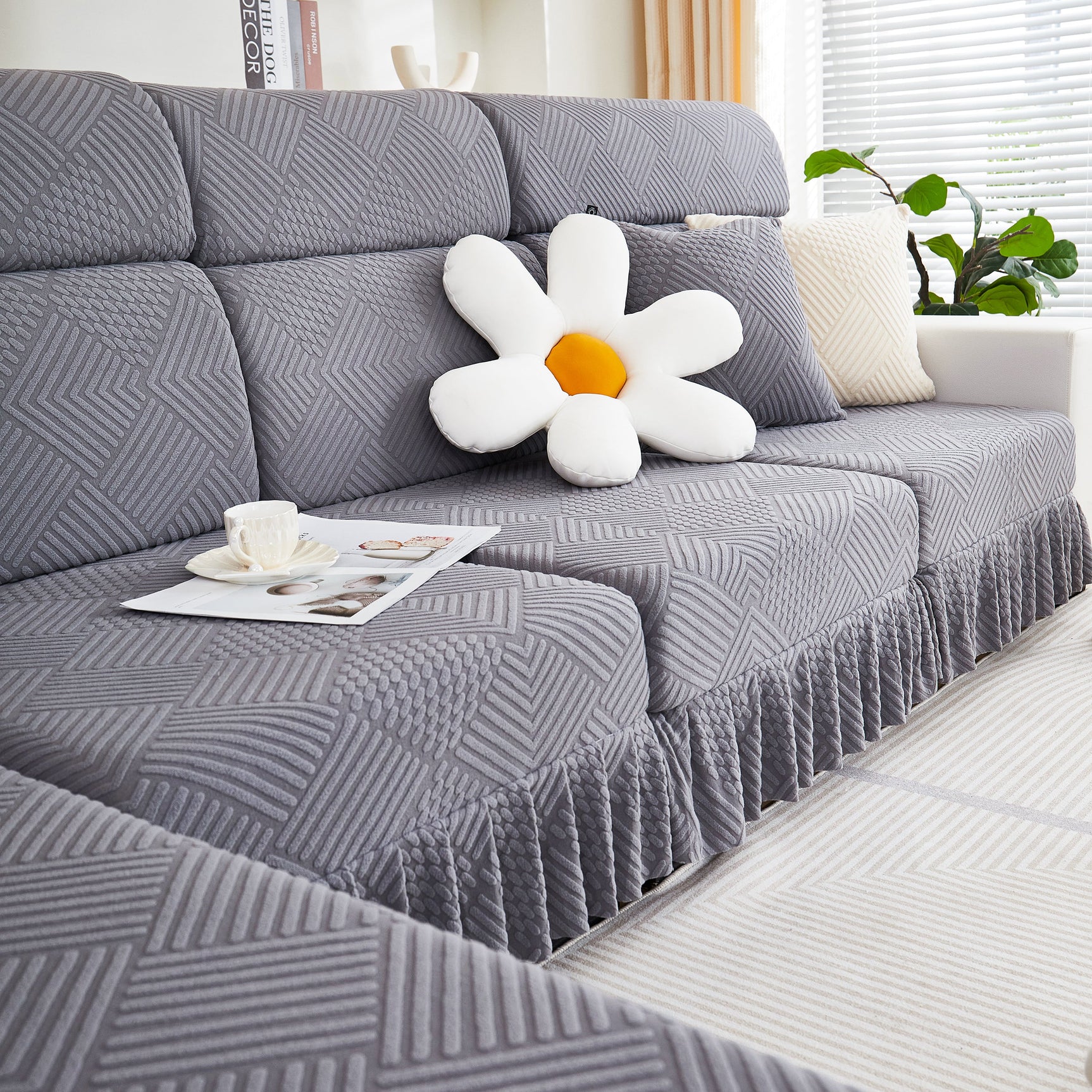 Stretch Sofa Covers for Couch Seats and Cushions, Suitable for 1/2/3/4/L Seater Sofas and Couches - Ornate Home