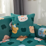 Stretch Sofa Covers for Sectional Couch, Washable Non Slip Slipcovers with Pillowcases - Ornate Home