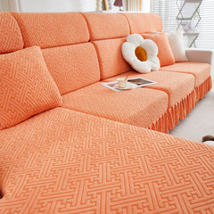 Stretch Sofa Covers with Skirt for Couch Seat and Cushion, Chaise, Sectional, 1/2/3/4 Seater Sofas - Ornate Home