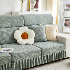 Stretch Sofa Covers with Skirt for Couch Seat and Cushion, Chaise, Sectional, 1/2/3/4 Seater Sofas - Ornate Home