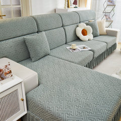 Stretch Sofa Covers with Skirt for Couch Seat and Cushion, Chaise, Sectional, 1/2/3/4 Seater Sofas - Ornate Home