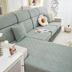 Stretch Sofa Covers with Skirt for Couch Seat and Cushion, Chaise, Sectional, 1/2/3/4 Seater Sofas - Ornate Home