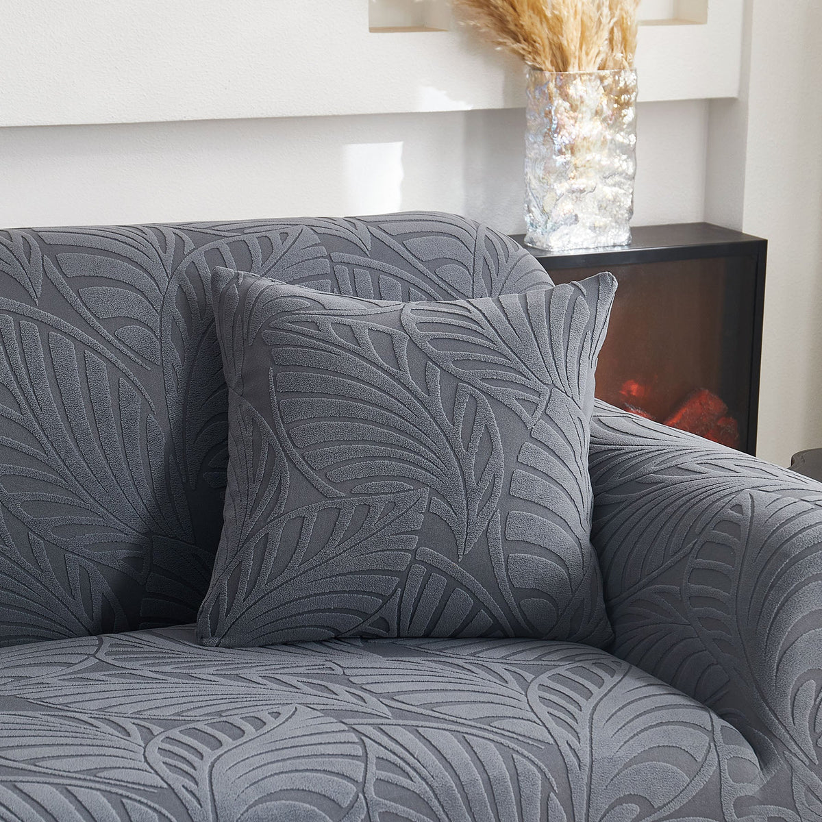 Stretch Sofa Slipcover 1-Piece Furniture Protector Couch with Elastic Bottom for Kids - Ornate Home