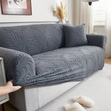 Stretch Sofa Slipcover 1-Piece Furniture Protector Couch with Elastic Bottom for Kids - Ornate Home