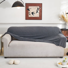Stretch Sofa Slipcover 1-Piece Furniture Protector Couch with Elastic Bottom for Kids - Ornate Home