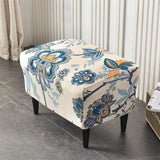 Stretch Spandex Nordic Floral Removable Wing Chair Cover, Relaxing Seat Covers Slipcovers for Armchairs - Ornate Home