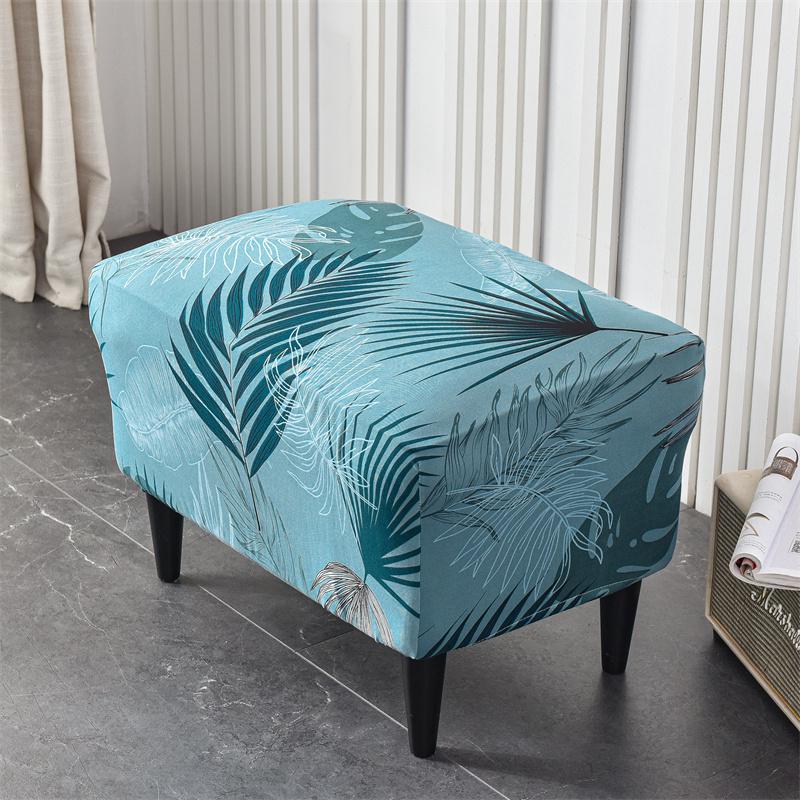 Stretch Spandex Nordic Floral Removable Wing Chair Cover, Relaxing Seat Covers Slipcovers for Armchairs - Ornate Home