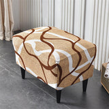 Stretch Spandex Nordic Floral Removable Wing Chair Cover, Relaxing Seat Covers Slipcovers for Armchairs - Ornate Home