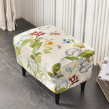 Stretch Spandex Nordic Floral Removable Wing Chair Cover, Relaxing Seat Covers Slipcovers for Armchairs - Ornate Home