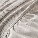 Stretch Textured Vertical Stripe Couch Slipcover, Soft Jacquard Elastic Sofa Cover - Ornate Home