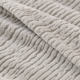 Stretch Textured Vertical Stripe Couch Slipcover, Soft Jacquard Elastic Sofa Cover - Ornate Home