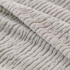 Stretch Textured Vertical Stripe Couch Slipcover, Soft Jacquard Elastic Sofa Cover - Ornate Home