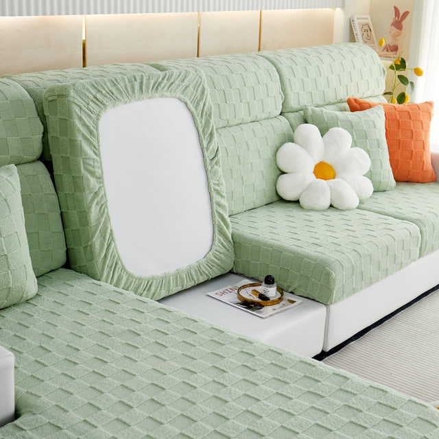 Stretchable Cotton Velvet Sofa Cover Furniture Covers for Pets Slipcovers and Couch Cushion Covers - Ornate Home