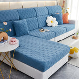 Stretchable Cotton Velvet Sofa Cover Furniture Covers for Pets Slipcovers and Couch Cushion Covers - Ornate Home