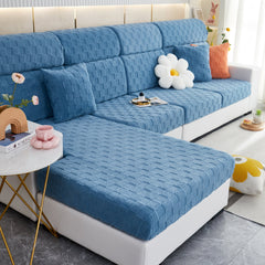 Stretchable Cotton Velvet Sofa Cover Furniture Covers for Pets Slipcovers and Couch Cushion Covers - Ornate Home